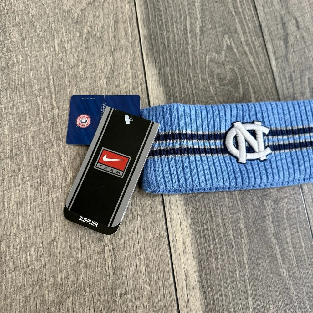VTG Nike Team UNC North Carolina Tar Heels Light Blue DS Headband Ear Warmer NWT